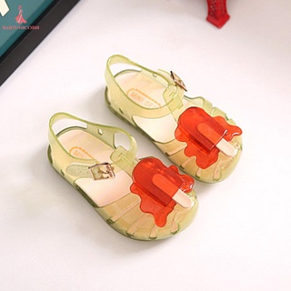 Estilo de paleta zapatos de niños dedo del pie redondo gancho y bucle cierre lindo y dulce (1)