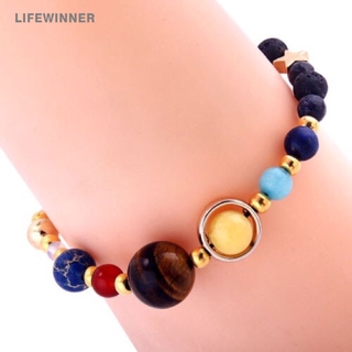 [ Fashion Galaxy Solar System Eight Planets Bracelet ] [ Korean INS rendy Sweet Colourful Beads Charm Bangle ] [ Adjustable Stretch Bracelet Gifts Jewellery ]
