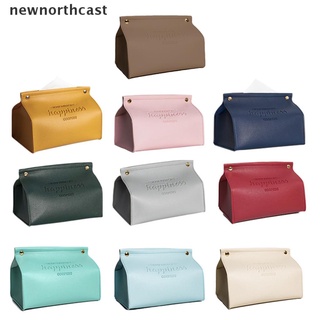 [newnorthcast] caja de pañuelos de cuero para el hogar, sala de estar, dormitorio, escritorio, caja de almacenamiento caliente