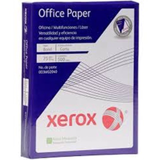 Hojas de Papel Xerox Carta 97% Blancura paquete con 500 pzas