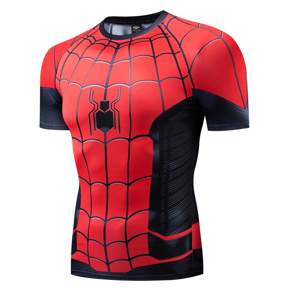 Spider Man : Lejos De Casa Camisetas Peter Parker Impresión 3D Camiseta Superhéroe Spiderman Camisa De Compresión Cosplay Tee Tops (4)