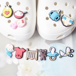 Listo Stock Para Crocs Jibbitz Pins Colorido Producto Bebé DIY Zapatos Botón De Encanto