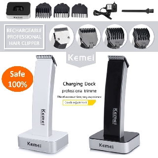 ! Kemei KM-619 recargable eléctrico pelo barba Clipper Trimmer corte de pelo conjunto inalámbrico afeitadora Pencukur Misai