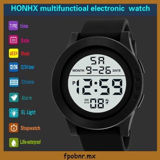 HONHX Mens LED Digital Display Watch Date Sport Women Outdoor Electronic Watch