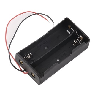 [viewstore] Battery Storage Case For 2 Pcs 18650 Batteries Battery Holder With Wire Leads