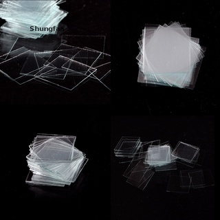 Shungfaa 100 piezas de cristal Micro cubierta Slips 18x18mm - microscopio Slide Covers MY