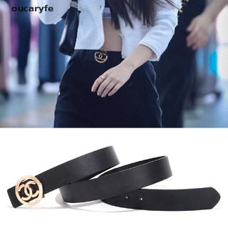 oucaryfe cc moda mujeres cinturones de cuero metal pin hebilla cintura cinturón regalo mx