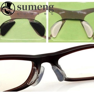 sumeng 5 pares cómodo de silicona unisex antideslizante nariz almohadilla gafas gafas de sol útiles palo en/multicolor