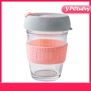 [good] 350 ml taza de café reutilizable anti-cracking vidrio reciclable taza de agua potable botella de agua fría/calor botella de leche de vidrio (6)