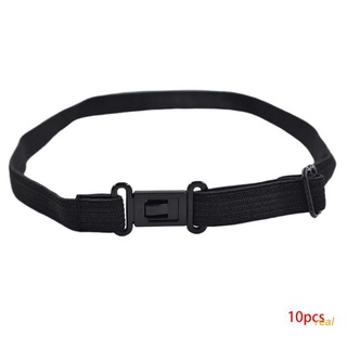 realmaa 10pcs diy accesorios pajarita ajustable cinturón elástico correa extensor con clip