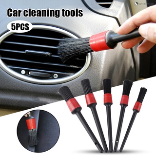 5 pzs kit de cepillos alternativos para detallar coche/aire acondicionado/cepillo de limpieza para salida de aire/herramienta de limpieza interior