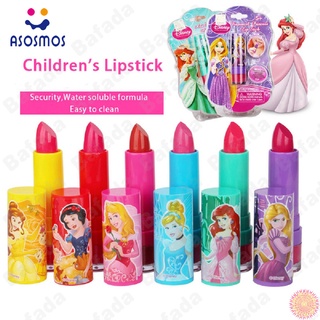 ASM For Disney - lápiz labial multicolor para niños, fórmula soluble en agua segura, Set de maquillaje, Kit de maquillaje para niñas, juguete de casa de maquillaje infantil, cosméticos para niñas, regalo de cumpleaños