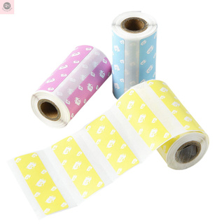 RLPoooli 3 Rolls Color Thermal Label Paper Strong Adhesive Sticker BPA-Free 57x30mm/2.24x1.18in for Poooli L1/L2/L2 Pro/L3/L5/L5S Thermal Printer