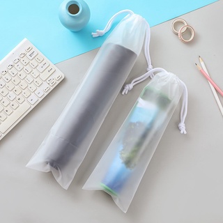100pcs liso PEVA mate cordón bolsa de plástico al aire libre paraguas teclado ratón almohadilla bolsa de la taza de la pintura de la bolsa de pergamino bolsa para la necesidad diaria embalaje impermeable