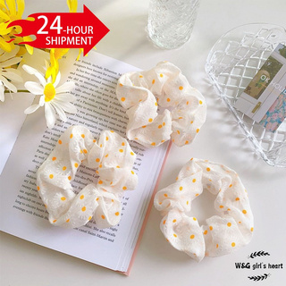 <24h delivery> W&G coreano chica gran círculo crisantemo impresión banda para el pelo, banda de goma para el pelo de las mujeres (1)