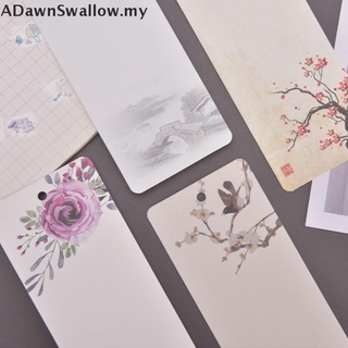 Adawnswallow: 40 unidades/paquete de diseños elegantes marcapáginas de papel en blanco DIY libro de lectura Mark MY