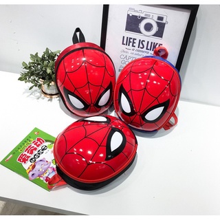 [Suge] mochila infantil 3D Spiderman mochila rígida de dibujos animados Mini niños lindos bolsas Kindergarten (2)