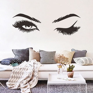 Personalized Decorative Wall Durable Stickers Woman Beauty Eyes Bedroom
