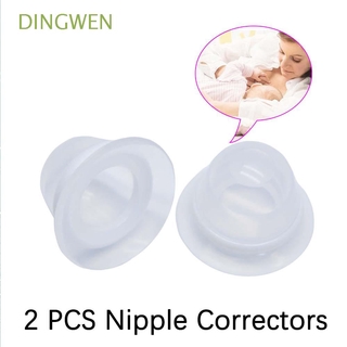 DINGWEN Box Packaging Nipple Massager Flat Suction Nipples Aspirator Puller Nipple Corrector Women 2 PCS Silicone for Flat Inverted Nipples Invisible Nipples Girls Pregnant Accessories/Multicolor