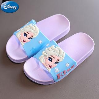 Disney zapatillas antideslizantes de princesa congeladas de alta calidad para niñas/interiores