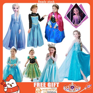 Frozen Anna Elsa/Aladdin/Disfraz De Princesa Disney Vestido De Cosplay