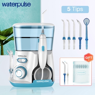 waterpulse v300 800ml irrigador oral 7pcs puntas hilo dental hilo de agua hilo dental higiene dental flosser agua flossing (1)