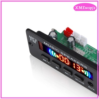[XMEWSPJS] Bluetooth MP3 decodificación módulo automático coche USB MP3 WMA FM AUX placa decodificadora soporte Radio FM pantalla remota 6-12V