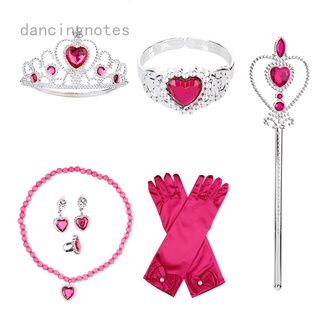 1set de guantes congelados para elsa princesa varita tiara corona accesorios para disfraces