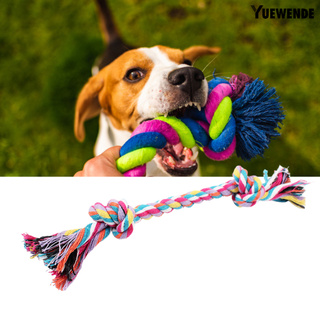Y.E Dog Chew Knot Sturdy Interactive Portable Braided Bone Rope Pet Molar Toy for Home (2)