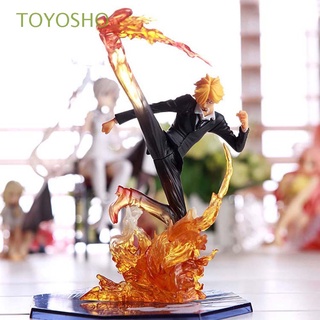 TOYOSHO Anime Figura de acción Estatua Juguetes modelo Mono D. Luffy Sanji Modelo de anime Batalla Roronoa Zoro Decoraciones de escritorio Modelo de colección Figuras de juguete