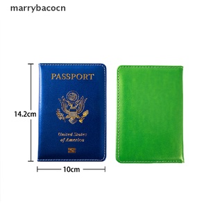 marrybacocn passport travel pu funda de cuero para pasaporte organizador de pasaporte protector mx (4)