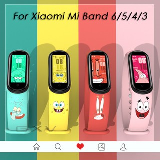 De Dibujos Animados Anime Patrón De La Correa Para Xiaomi Mi Band 6/5 De Silicona Deporte Miband 4/3 Pulsera De Repuesto Accesorios De (1)