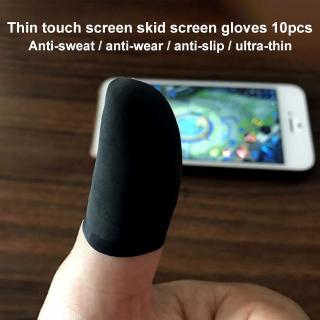 evitar el sudor dedo guantes para jugar juegos de teléfono manga de dedo para el uso de teléfonos de pantalla táctil guantes para el controlador de juego