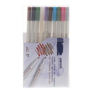 SA 10pcs Metallic Colored Ink Water Chalk Pen For Scrapbook Photo Album Art Marker