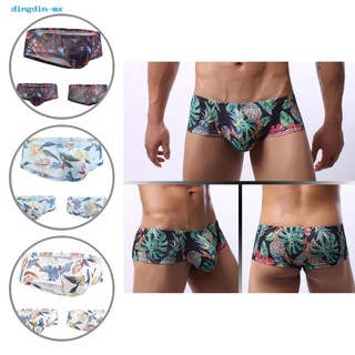 [dingdin] boxeador ligero ropa interior de malla transpirable boxer shorts estampado pineaple para ropa interior