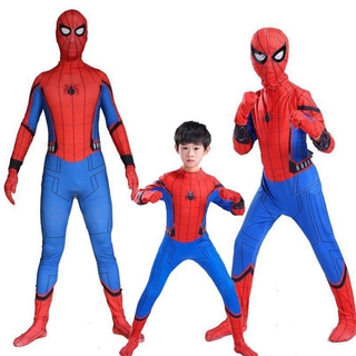 New Design Homecoming Spiderman Costume Tights Suit for Kids Adult Jumpsuit
