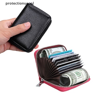 Pcmc Women Wallet Genuine Leather Purse Men Zipper Coin Card Holder Clutch Bag Glory