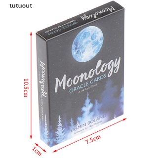 tutuout 44 cartas moonology oracle cards deck guidebook boland magic tarot deck game mx (9)