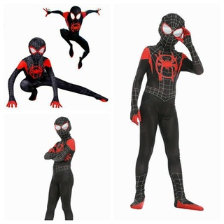 miles spider-verse disfraz spider-man: el cosplay de los niños adultos morales en traje (8)