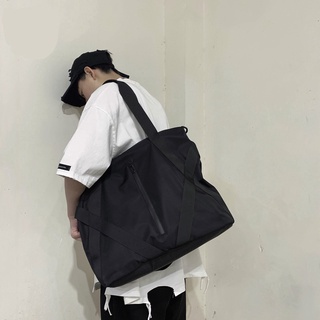 [nuevo] Nylon impermeable gran capacidad Ulzzang moda hombres bolso bolso de hombro Shopper bolsa de bandolera bolsa de mensajer bolsa de gimnasio bolsa para hombres cumpleaños