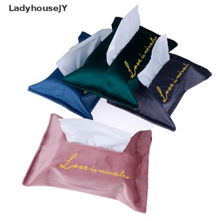 LadyhouseJY Nordic Embroidery Velvet Tissue Box Storage Holder Cover Car Sofa Home Decor Hot Sell