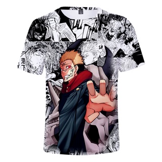 Kid 2021 Anime Jujutsu Kaisen camiseta Harajuku Streetwear Harajuku Kpop camiseta (2)
