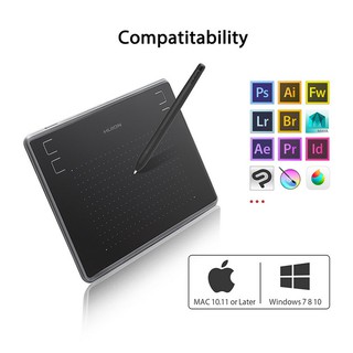 [Brand New] HUION H430P Digital Tablets Micro USB Signature 233PPS 5080LPI 4096 Level Graphics Drawing Pen 4 Customized Press Keys (8)