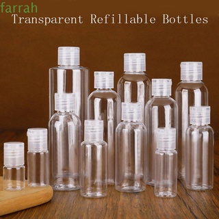 farrah botellas recargables sin tóxicos dispensadores de líquidos portátiles botella de spray cosmética viaje vacío perfume plástico seguro transparente