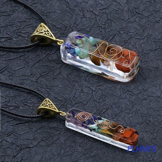 plhnfs merkaba 7 chakras piedras de cristal orgone colgante generador de energía acumulador orgonita chakra colgante collar unisex