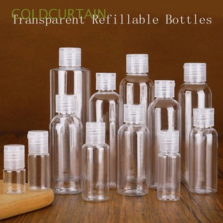 coldcurtain botellas recargables sin tóxicos portátil transparente spray botella cosmética viaje vacío perfume seguro plástico dispensadores de líquidos