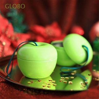 GLOBO Creativo Caja de regalo de Navidad Rojo Forma de manzana Caja de regalo de dulces Nuevo Durable Verde Hierro Para niños/Multicolor