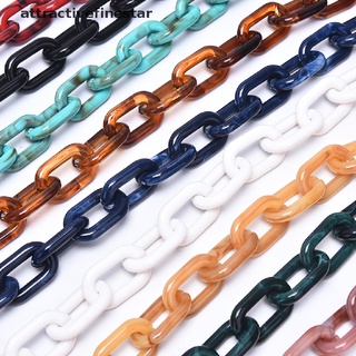 [atractivefinestar] cadena de eslabones de plástico acrílico multicolor cadena ovalada cadena diy collar pulsera producto caliente (1)