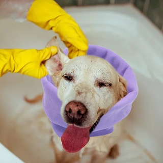 [brbaosity2] calmante orejas de perro cubierta para reducir el ruido, capucha para mascotas para alivio de aseo de baño, cachorro gato cuello calentador de orejas,