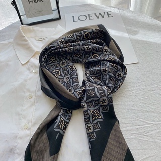 2021 nueva primavera mujeres bufanda calidad chal seda bufanda pañuelo en la cabeza playa protector solar bolsa bufanda bufanda 90cm*90cm